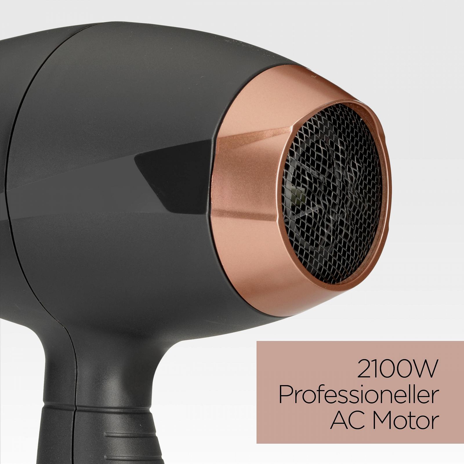 Фен BaByliss Smooth Pro 6709DE, 2100 Вт, с диффузором, ионная технология, 3 температурных режима, 2 скорости, черный, фото №4