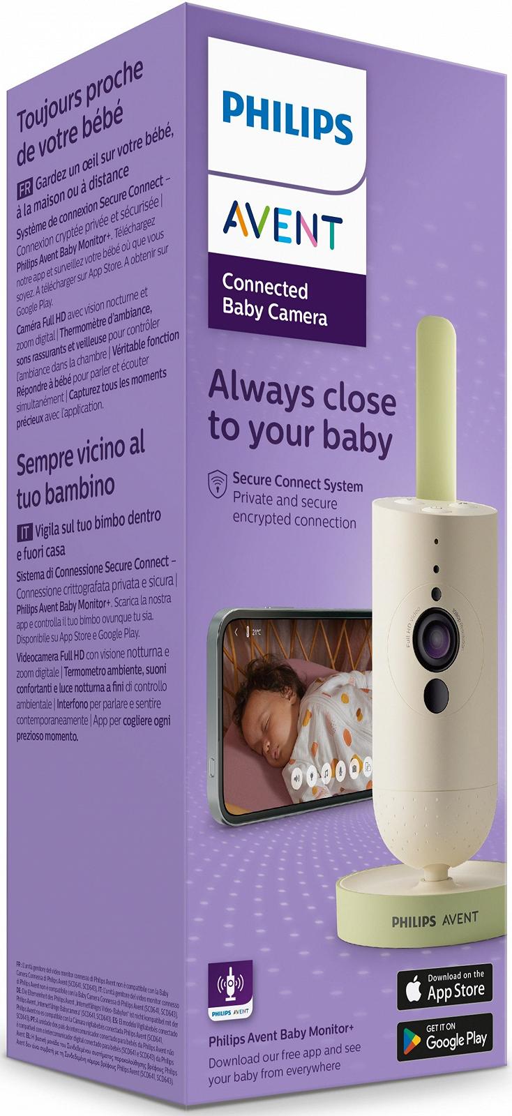 Відеоняня Philips Avent Connected SCD643/26 Молочний, фото №5