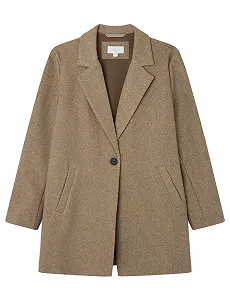 Пальто Springfield Regular Fit з прямим лацканом - Фото 1