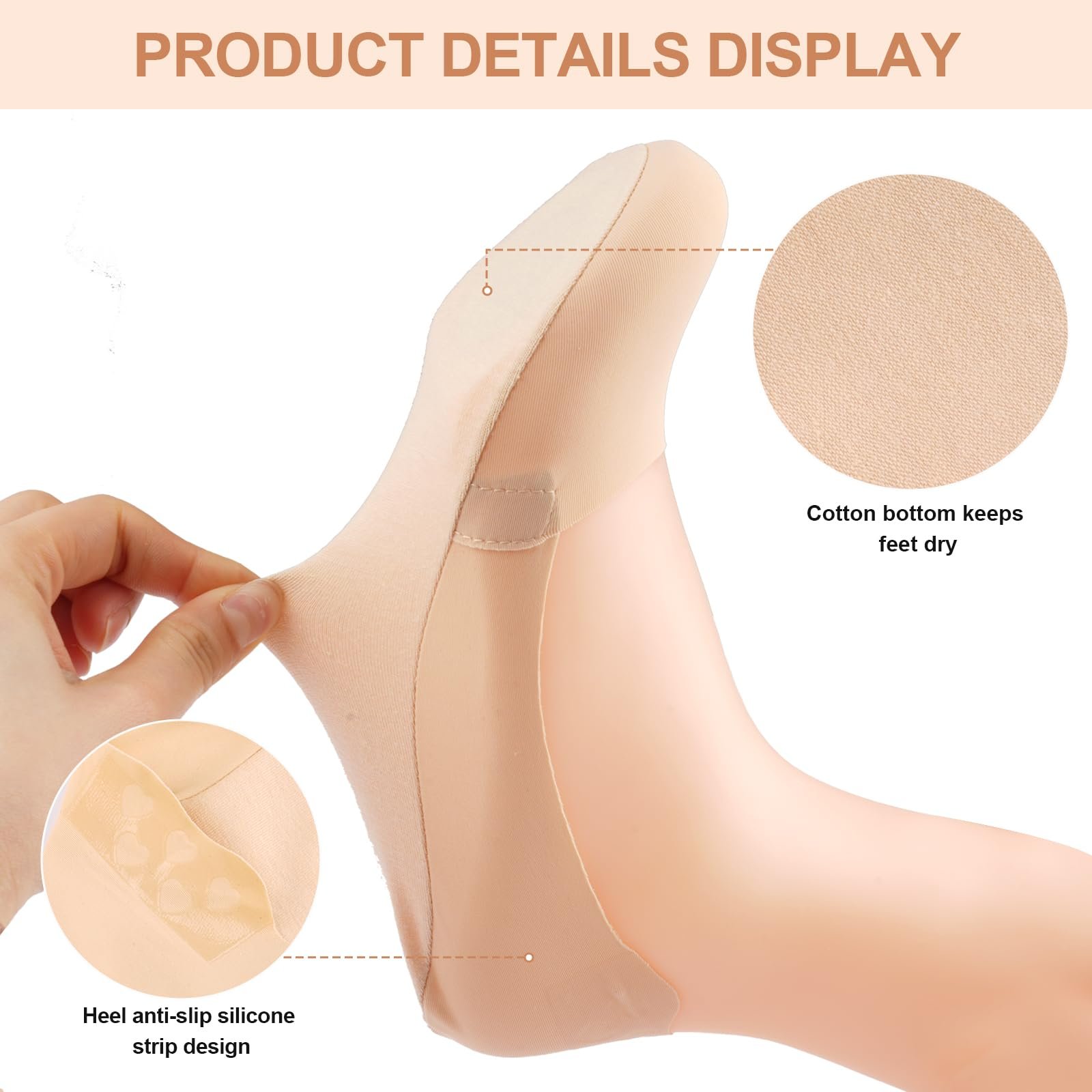 Шкарпетки-слідки Ice Silk (8 пар) 36-39, фото №5