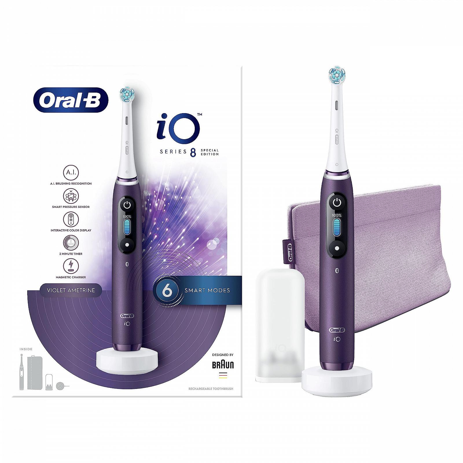 Электрическая зубная щетка Oral-B Pro iO 8 Фиолетовый, фото №1