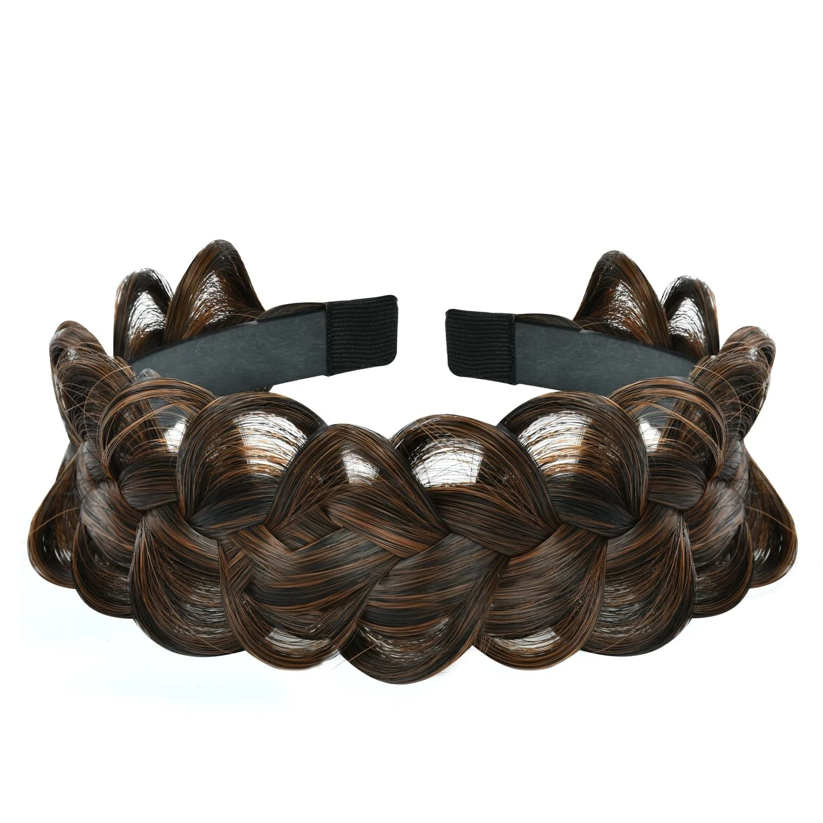 Обруч Плетений Braided Hair Band Коричневий (Normal), фото №3