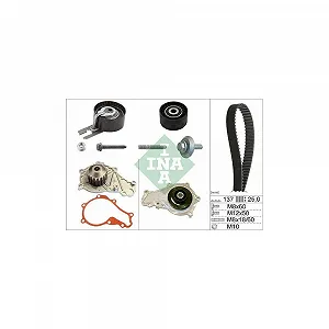 Водяной насос и комплект ремня ГРМ INA Schaeffler 530 0375 30 для BMW CITROËN FIAT - Фото 1