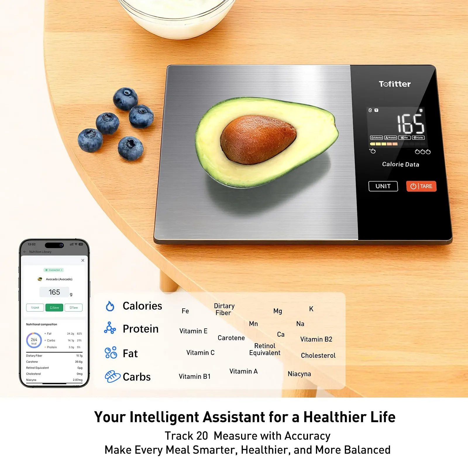 Кухонні ваги Smart Bluetooth 5 kg 1 g Stainless Steel, фото №6 Кухонні ваги Smart Bluetooth 5 kg 1 g Stainless Steel, фото №6