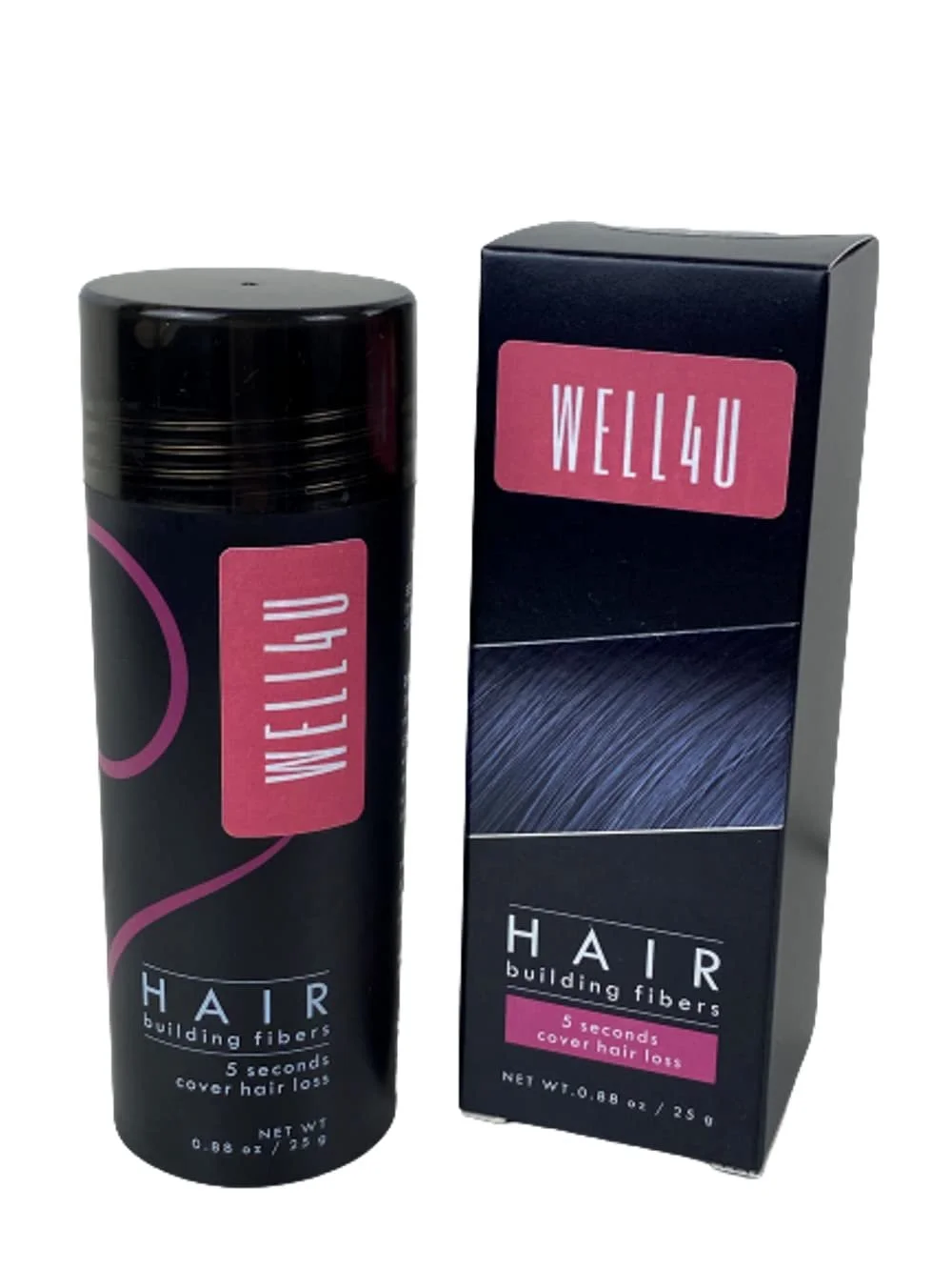 Філер для волосся WELL4U Розсіяне волосся, Тонке волосся, Для потовщення волосся, 10 кольорів, 25 г (Сірий, 25 г), фото №8