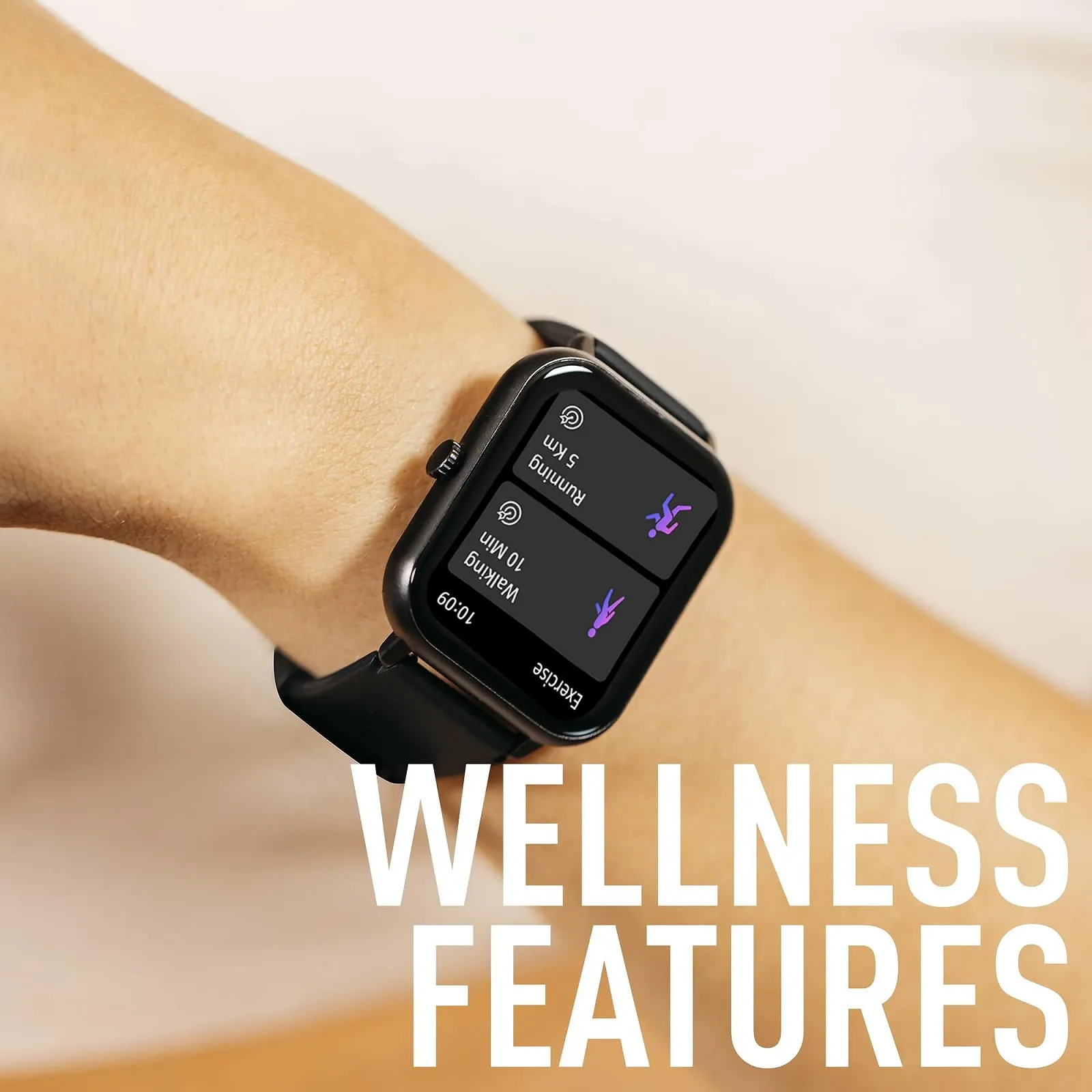 Смартгодинник Reflex Active Series 17 1.8" Чорний Ремінець, фото №4