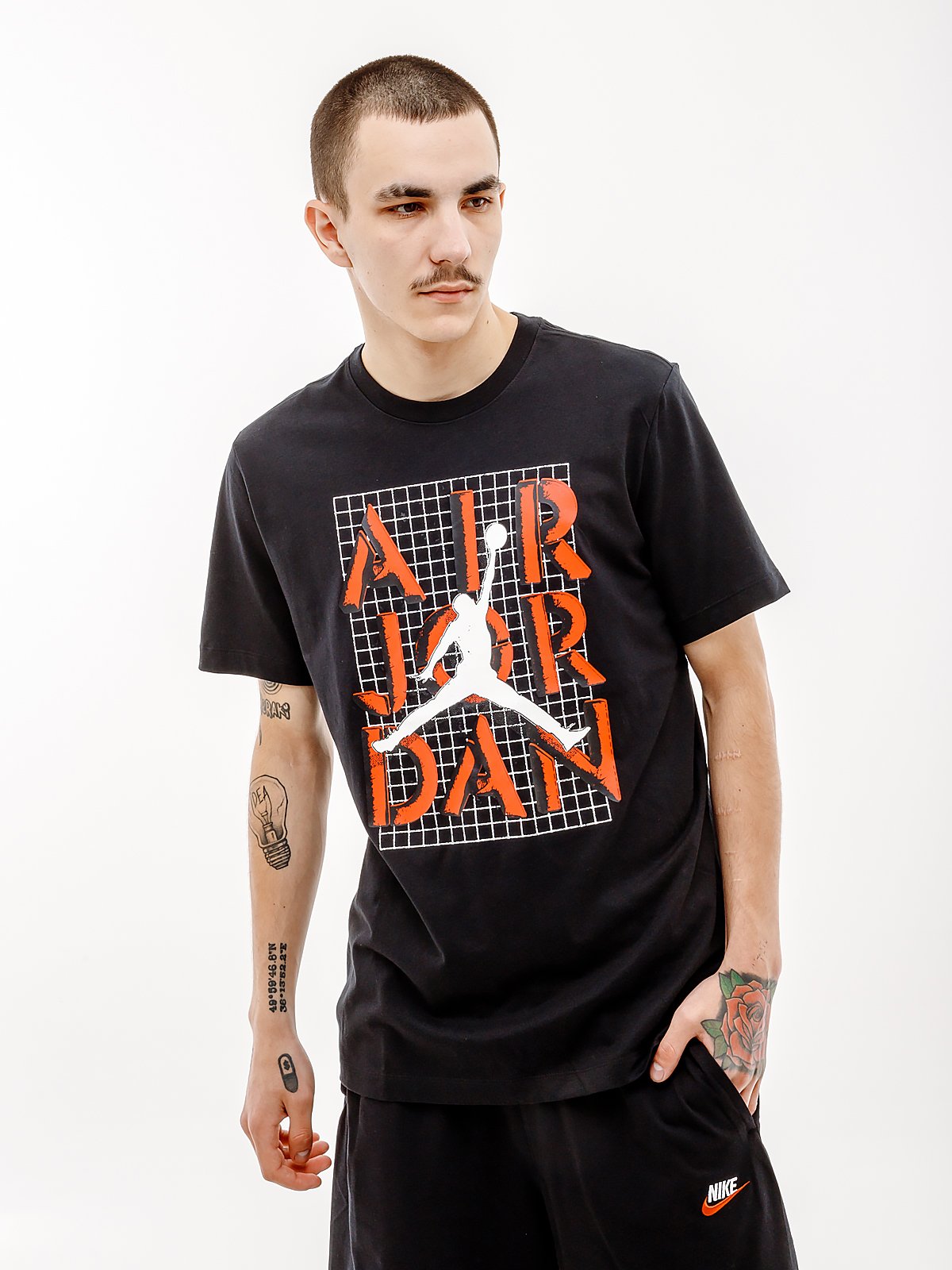 Футболка JORDAN M J BRAND JM STACK SS CREW S, фото №1
