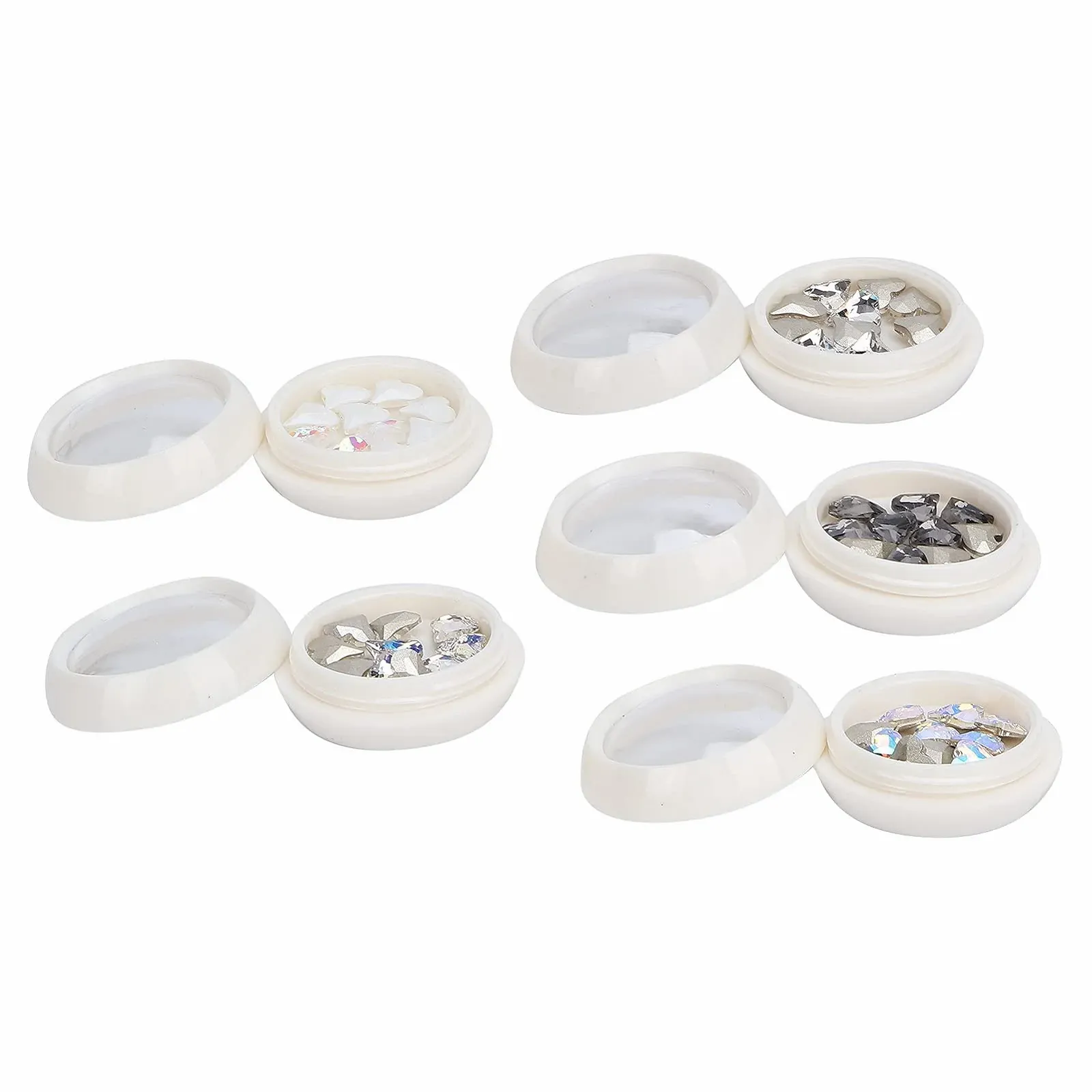 Стрази для нігтів Прикраса для нігтів Серцеподібні,/набір, блискучі, вишукані, фото №6