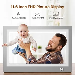 Цифровая фоторамка KODAK 11.6" HD Touch Screen 1366 x 768 WiFi 32GB synthetic.ua - Фото 1