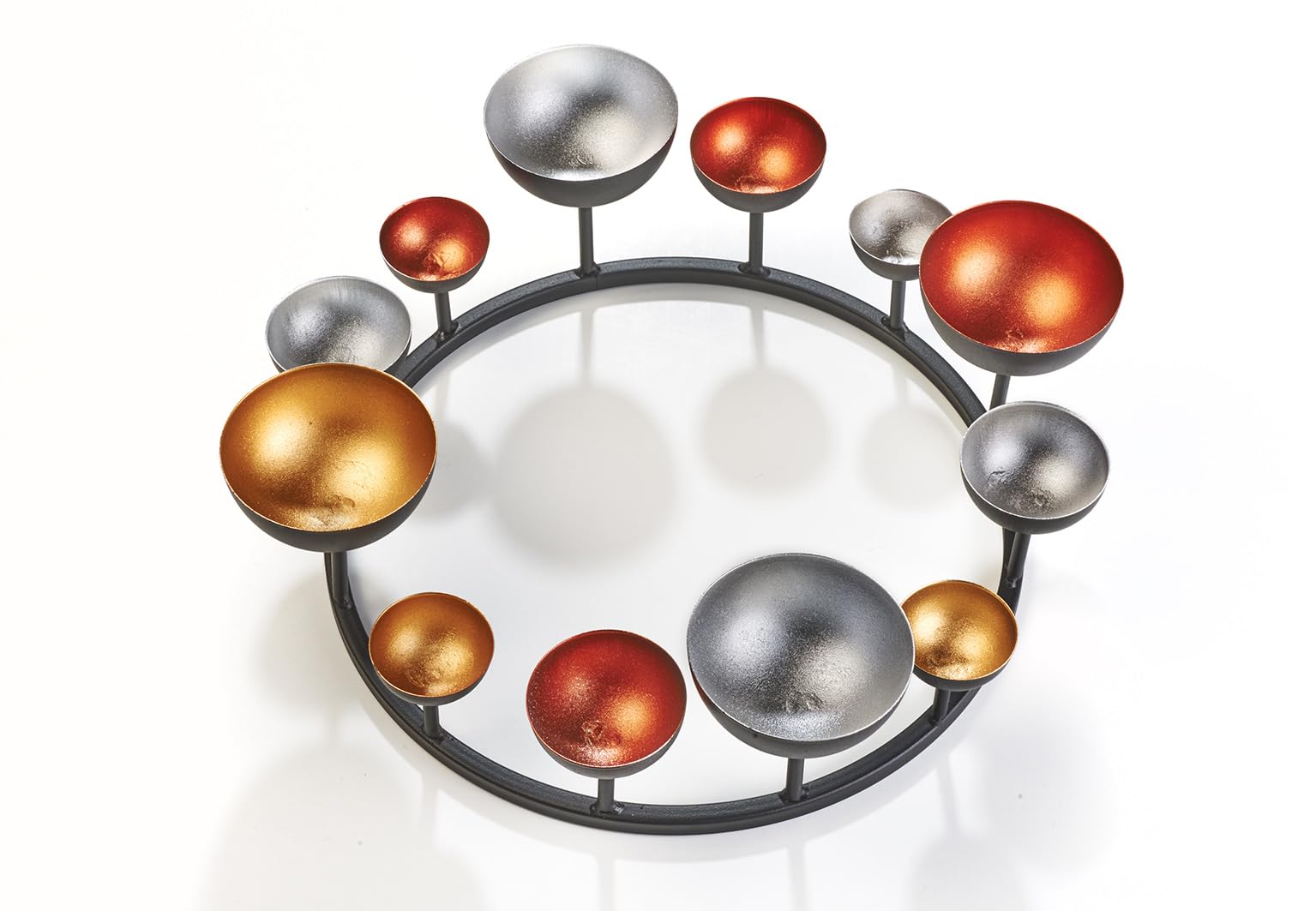 Подсвечник Kobolo Hugo Декоративный венок Металлический для подсвечников Черный и металлические цвета, фото №5 Подсвечник Kobolo Hugo Декоративный венок Металлический для подсвечников Черный и металлические цвета, фото №5