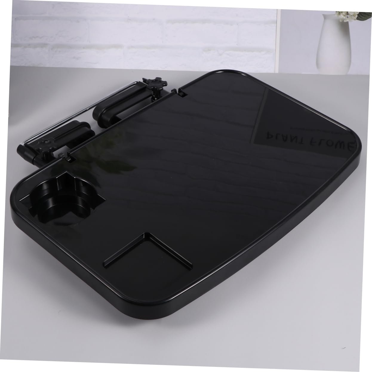 Подставка для ноутбука Ciieeo складная портативная для автомобиля, держатель для ноутбука как письменный стол, подставка для напитков, черная, фото №7 Подставка для ноутбука Ciieeo складная портативная для автомобиля, держатель для ноутбука как письменный стол, подставка для напитков, черная, фото №7