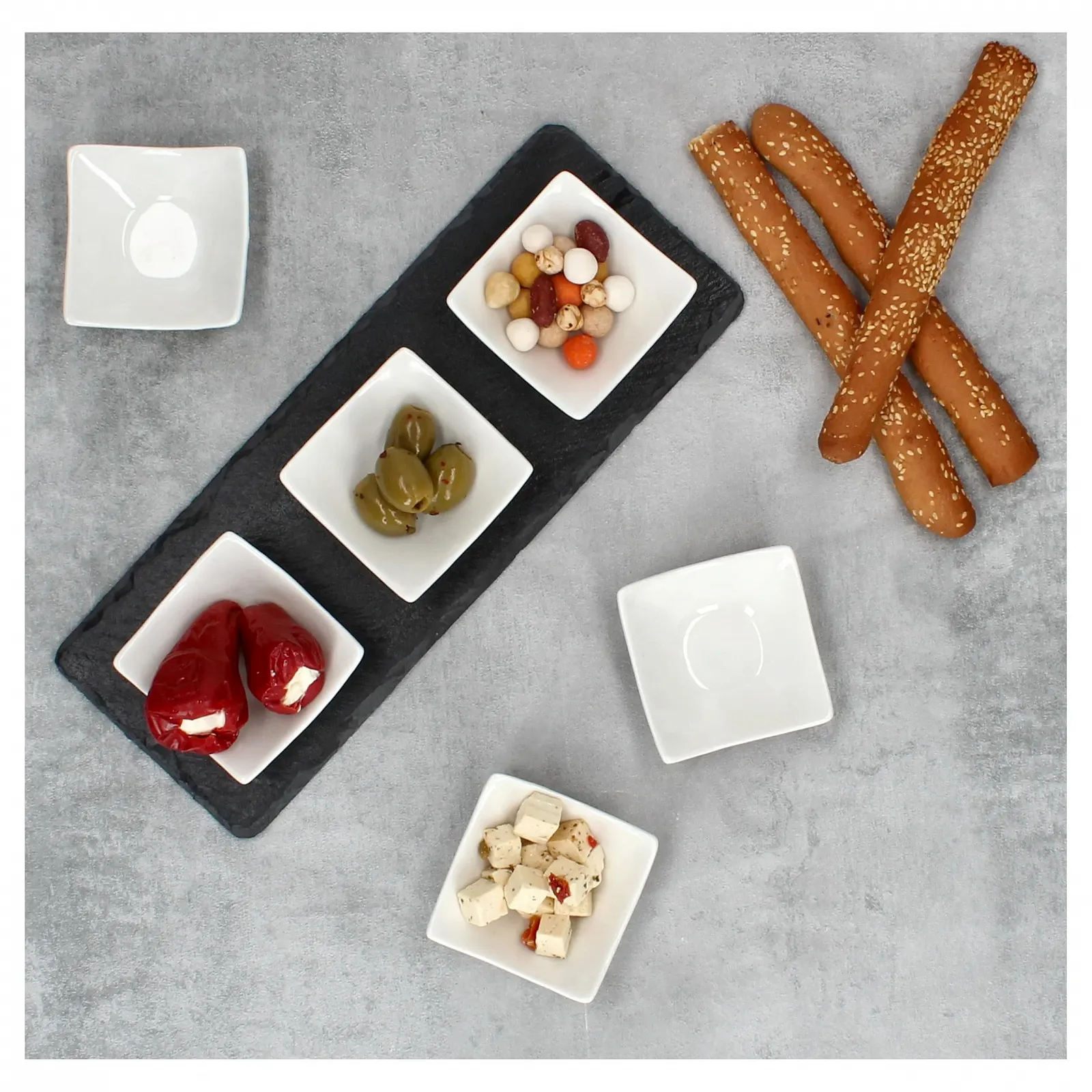 Миска MamboCat Tapas Фарфор Белый Маленькая Винтажный Набор мисок 6 штук, фото №4