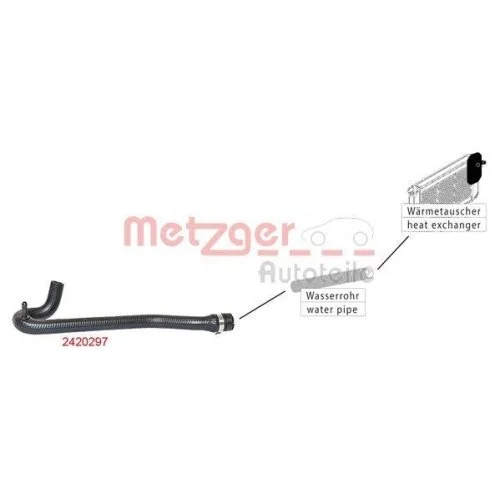 Шланг радіатора METZGER 2420297, фото №2