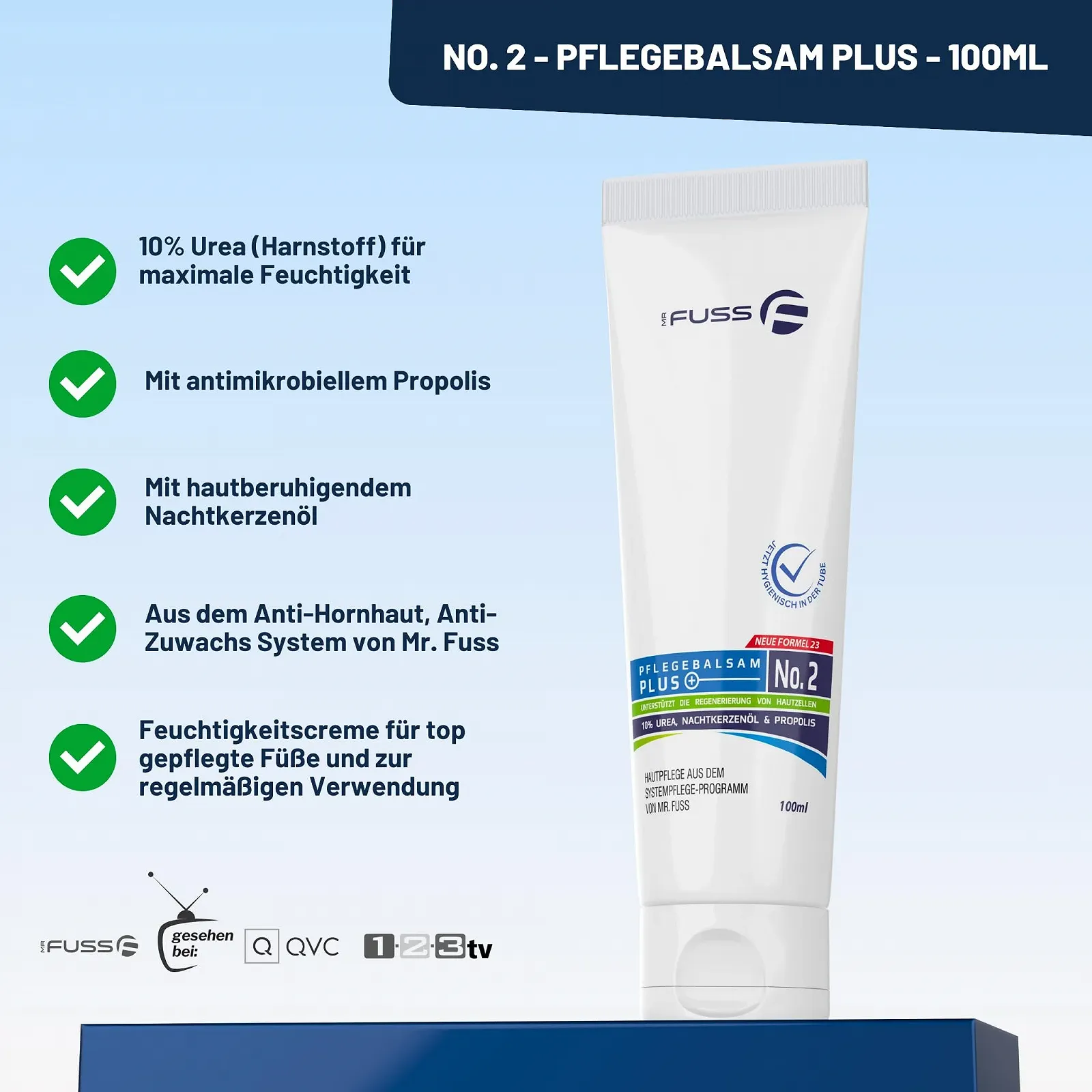 Крем-бальзам проти мозолів Mr. Fuss Care Balm Plus No. 2 з 10% Urea 100 мл, фото №5