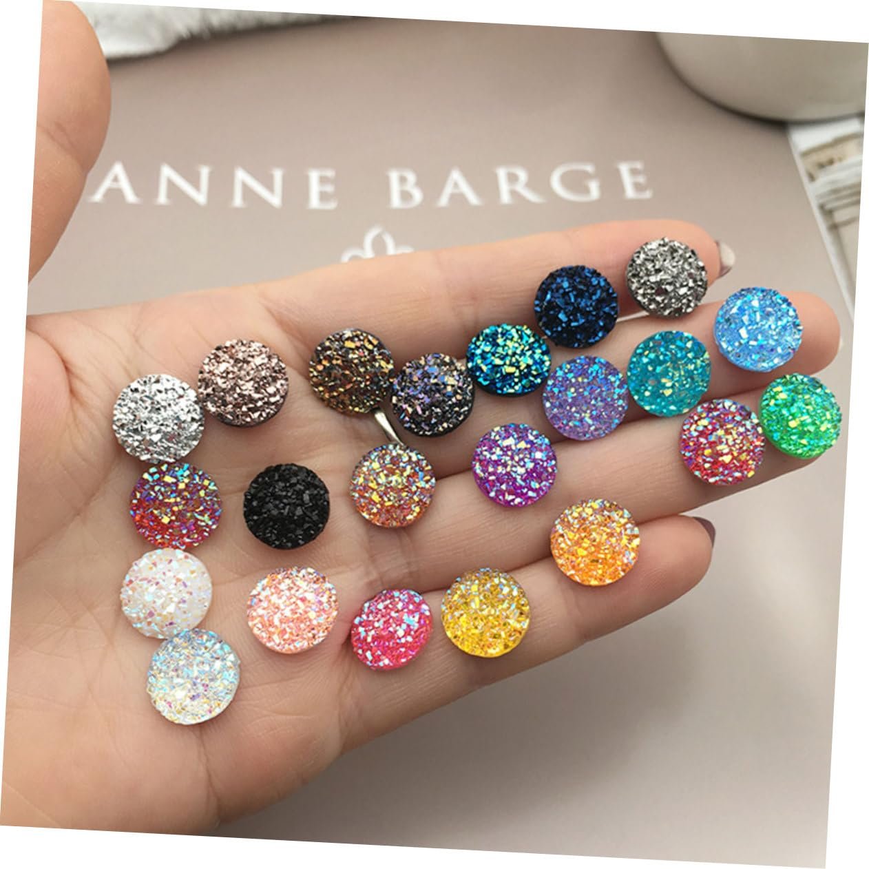 Стрази для нігтів PLAFOPE 100 шт. Кабошони з перлів для виготовлення ювелірних виробів, фото №5