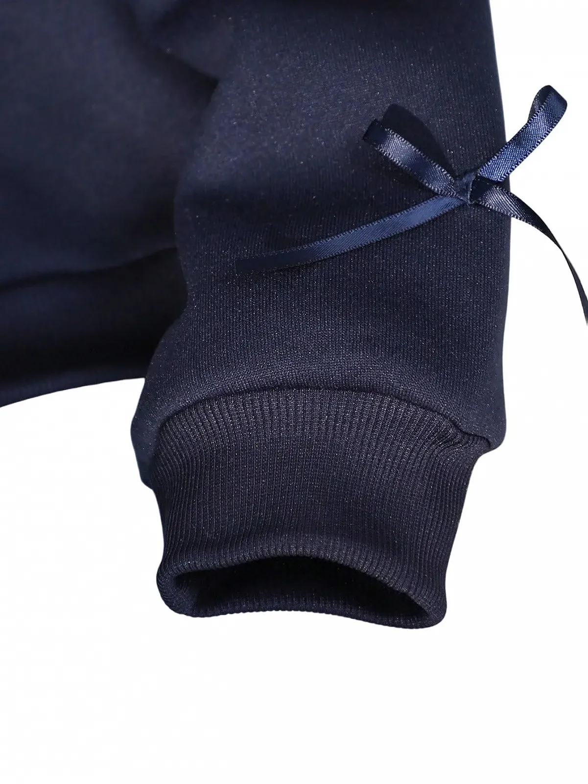 Толстовка SweatyRocks для девочек, милая толстовка с капюшоном, на молнии, с лентой, с длинными рукавами, повседневная куртка, фото №4