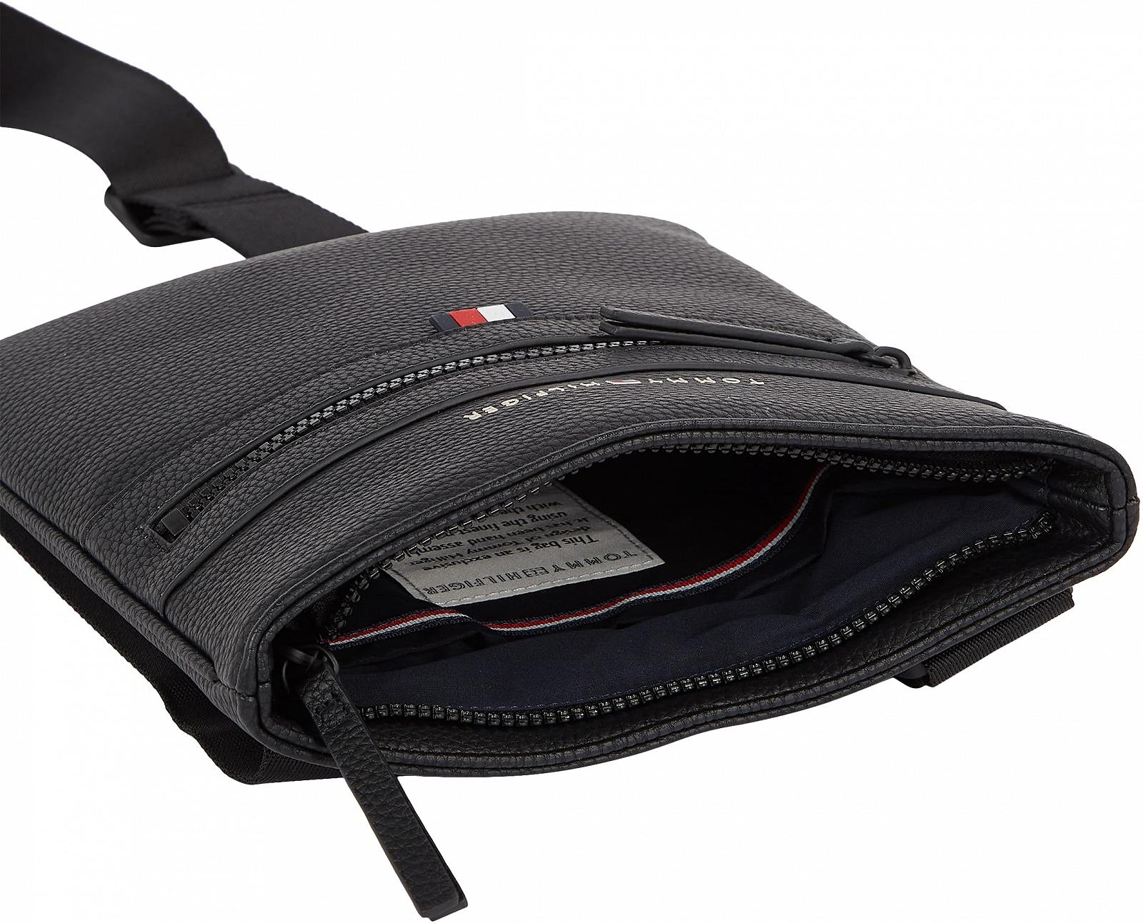 Сумка через плече Tommy Hilfiger Essential PU Crossover чоловіча, чорна, фото №3