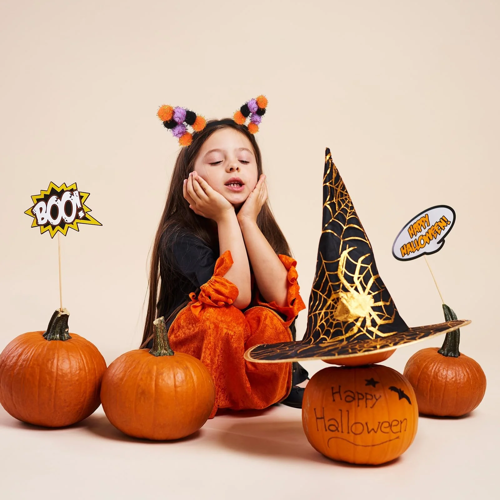 Обруч Вушка кота на Хелловін для жінок, фото №5