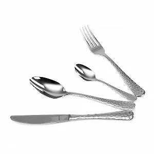 Набір столових приборів Solex Lena 48 предметів, кований вигляд, нержавіюча сталь на 12 персон - Фото 1