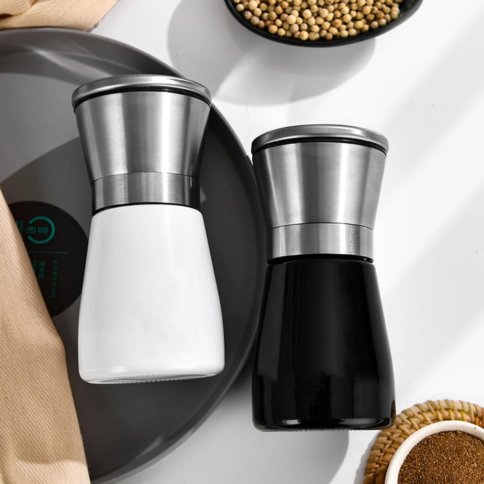 Набір скляних млинків для спецій з регулюванням товщини помелу, фото №3 Набір скляних млинків для спецій з регулюванням товщини помелу, фото №3