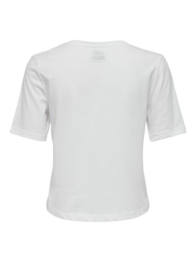 Футболка ONLSMILEY LIFE TOP BO 15232818 Bright  GOOD ONLY Білий S, фото №5