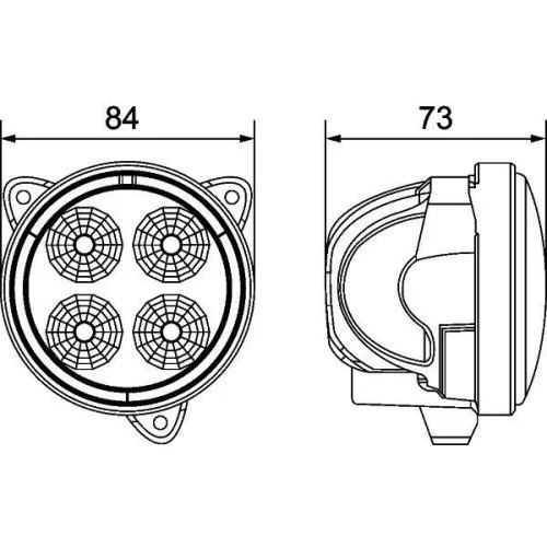 Рабочая фара HELLA 1G0 996 376-141, фото №4