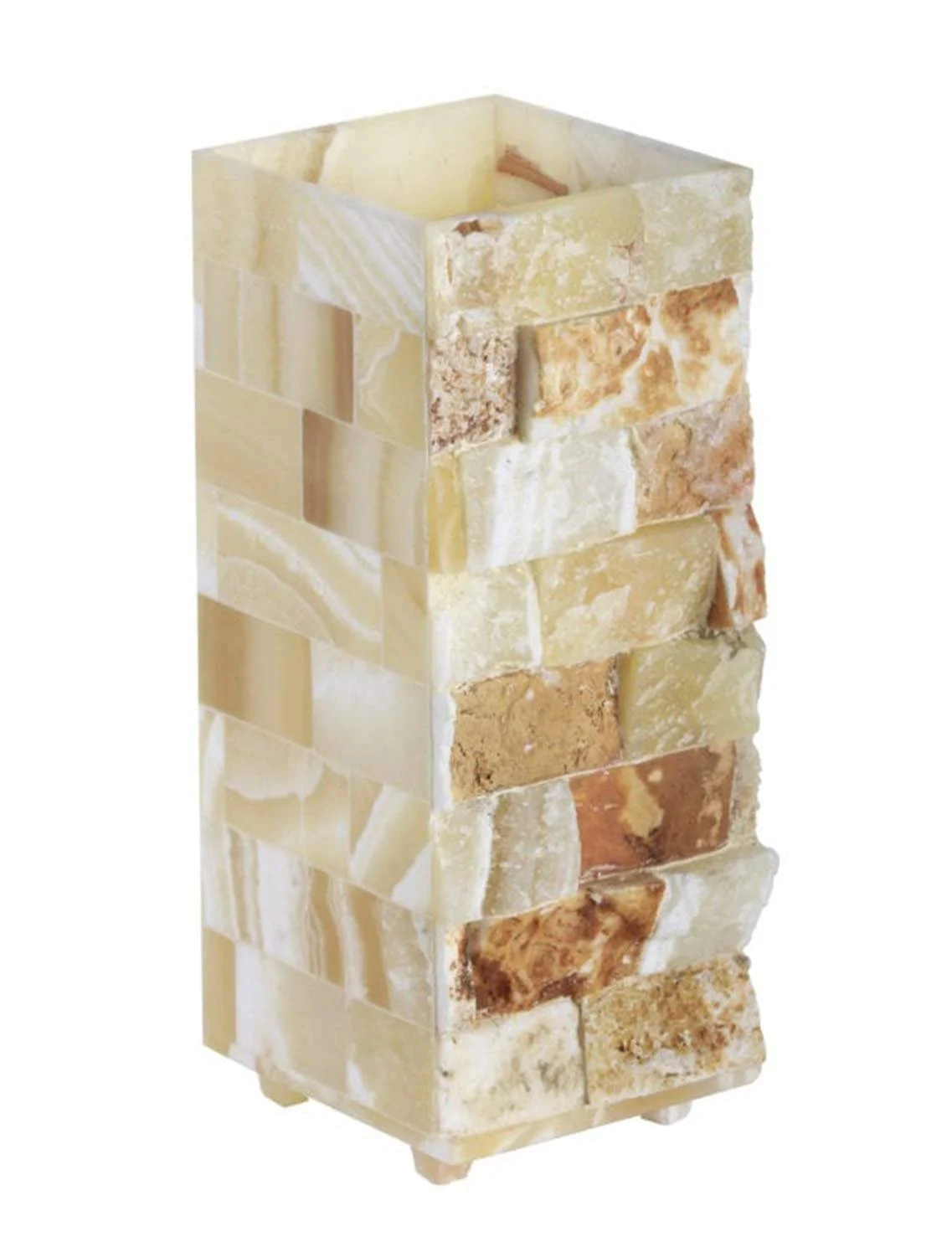 Настільна лампа Alabaster Stone квадратна ручна робота ~ 3 кг, фото №3