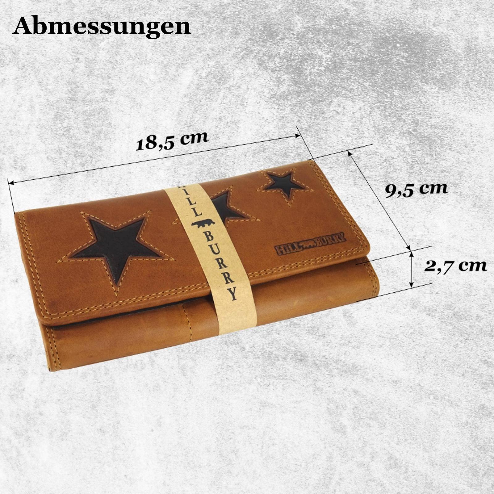 Гаманець Hill Burry Шкіряний Жіночий Довгий З RFID захистом Three Stars Star 2021 Collection Коричневий, фото №2