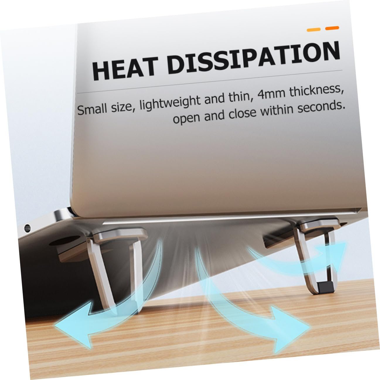 Підставка для ноутбука Tofficu Алюміній Регульована по висоті Легка Стабільна, фото №7