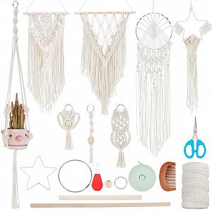 Набір для макраме IFNUNLY Ловець снів та підвіс для рослин Своїми руками - Фото 1