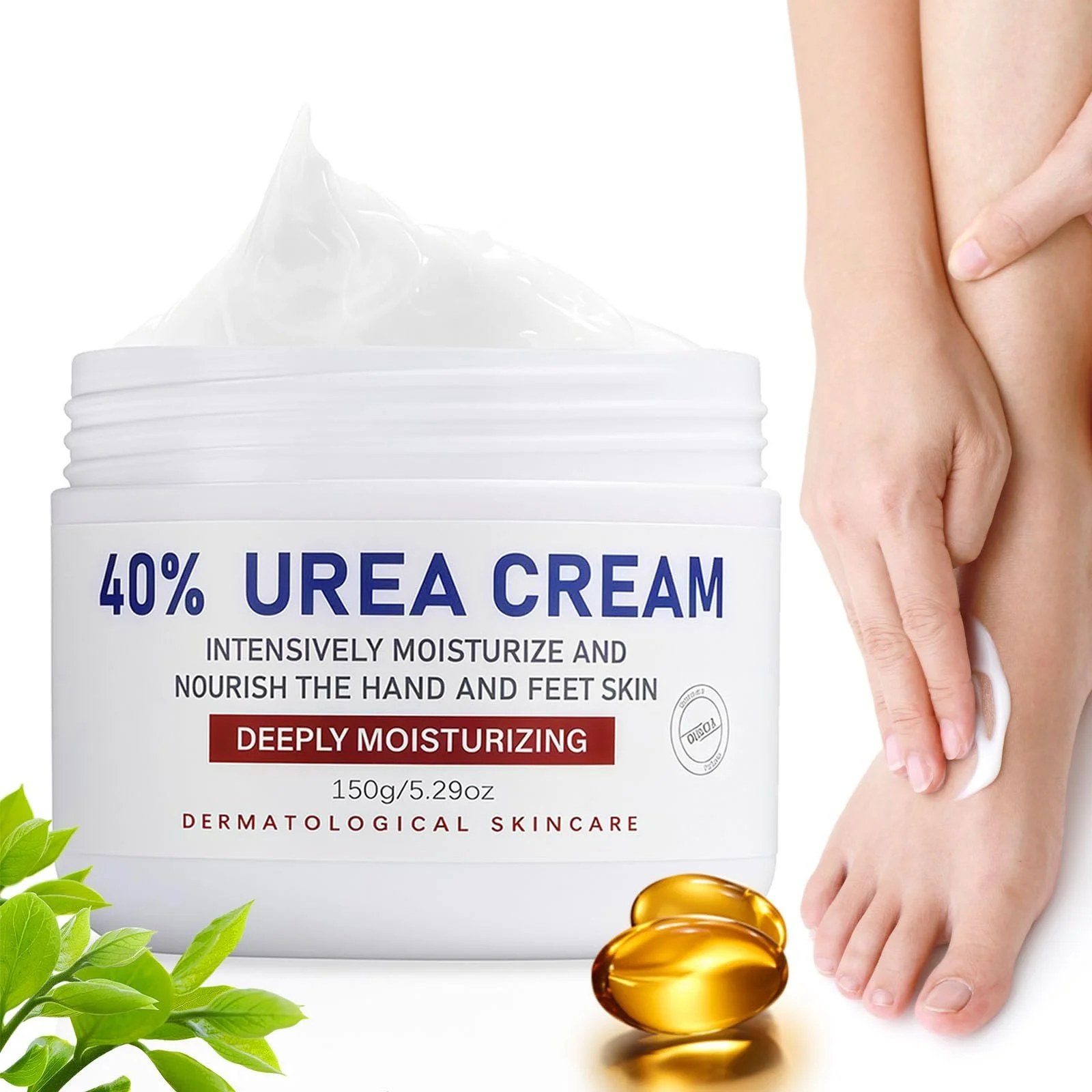 Крем для ног Urea Cream 40% с гиалуроновой кислотой и маслом чайного дерева, 150 мл, фото №1