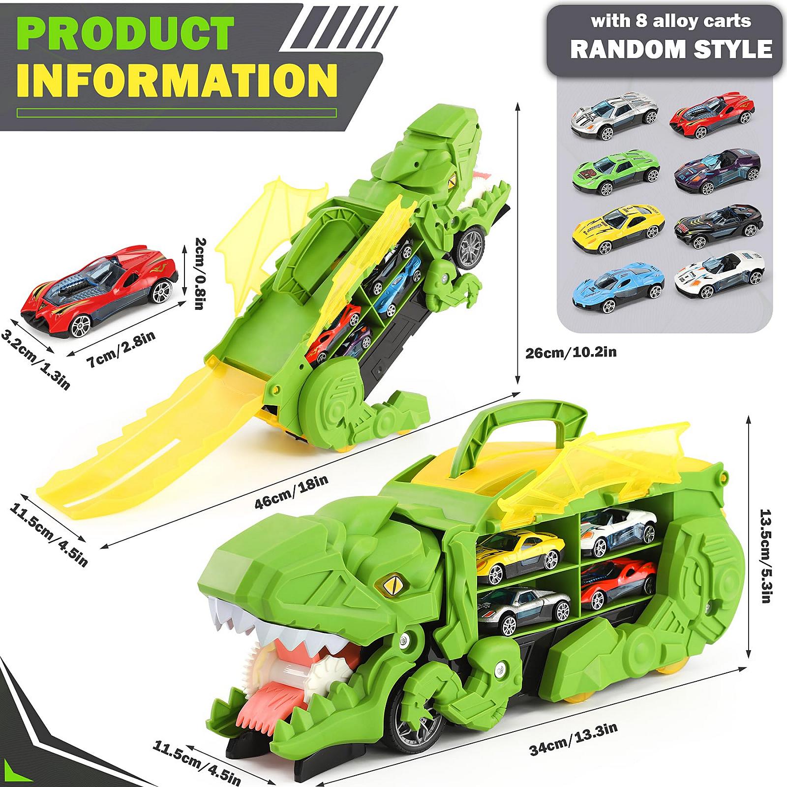 Іграшкова вантажівка Dinosaur Transporter Toy зелена, фото №6