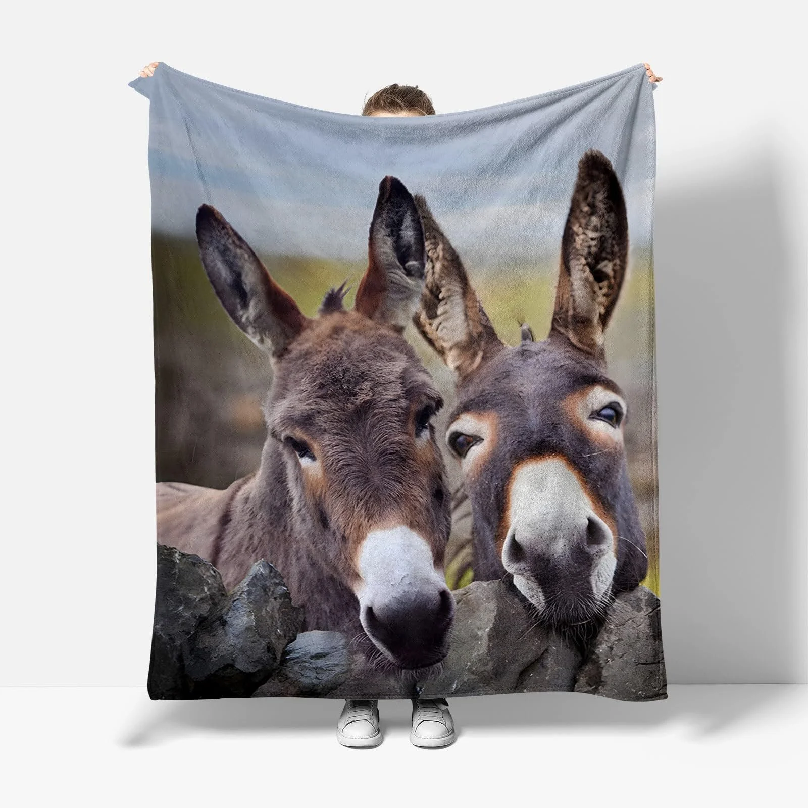 Покривало XCWYF М'яка Покривало для дивану Віслюк 180 x 200 см, фото №1