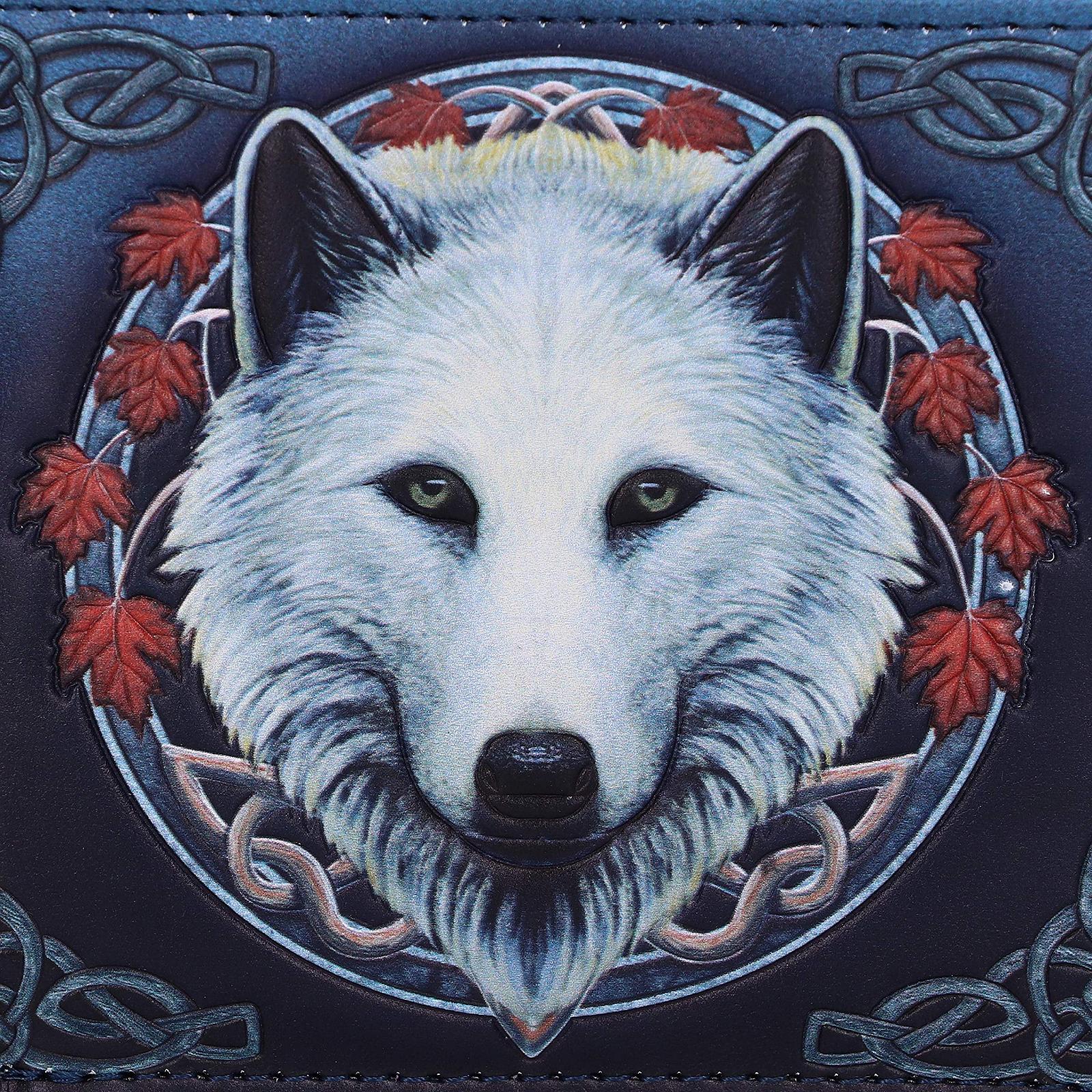 Кошелек Lisa Parker Guardian of The Fall White Autumn Wolf, голубой, 11 см, фото №6