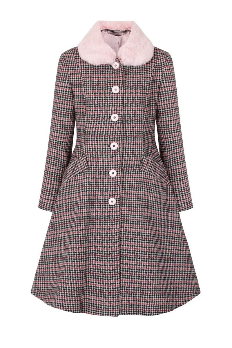 Пальто Hell Bunny Watson Жіноче Чорний/Рожевий, фото №1 Пальто Hell Bunny Watson Жіноче Чорний/Рожевий, фото №1