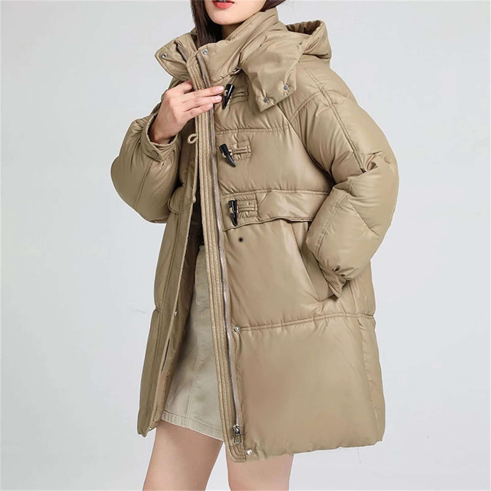 Женская куртка DKLOVIFU Парка Длинная, фото №7 Женская куртка DKLOVIFU Парка Длинная, фото №7