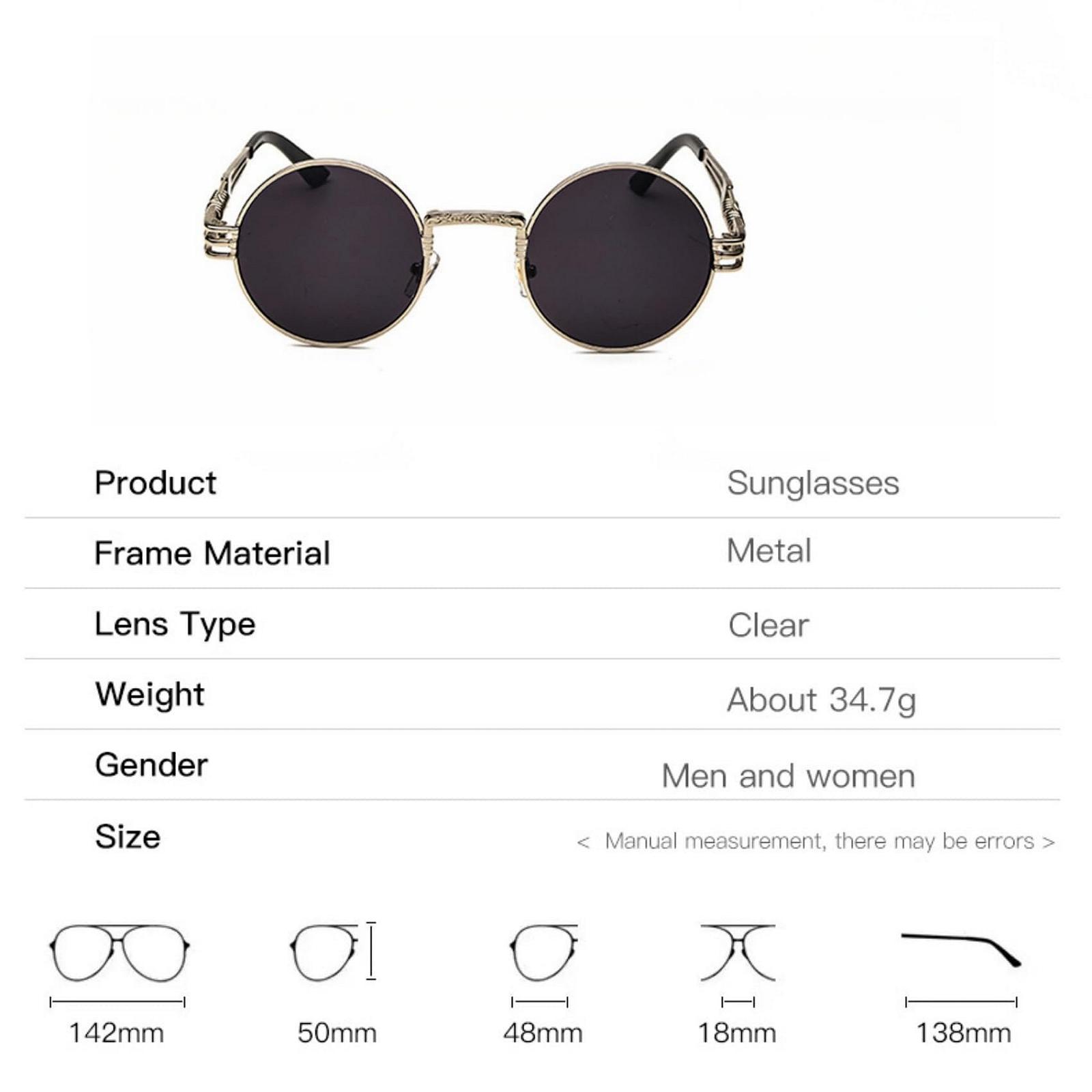 Сонцезахисні окуляри Круглі WDZAYXC Металева оправа Поляризовані, фото №3 Сонцезахисні окуляри Круглі WDZAYXC Металева оправа Поляризовані, фото №3