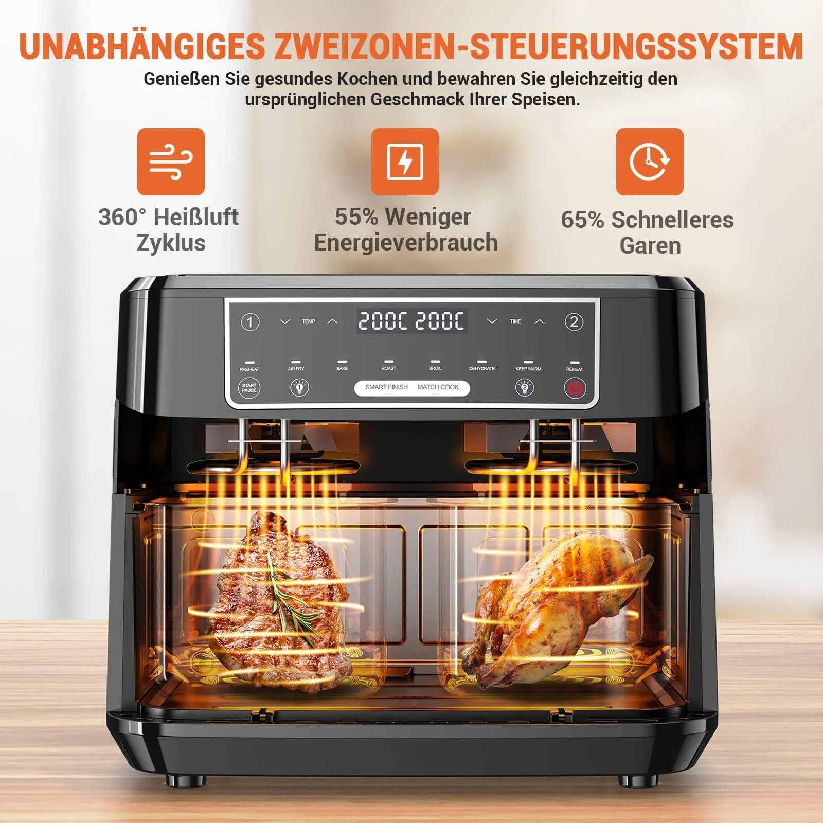 Мультипечь Blaze 3000 Series Две камеры 10 л 8-в-1 Сенсорный экран Нержавеющая сталь, фото №5