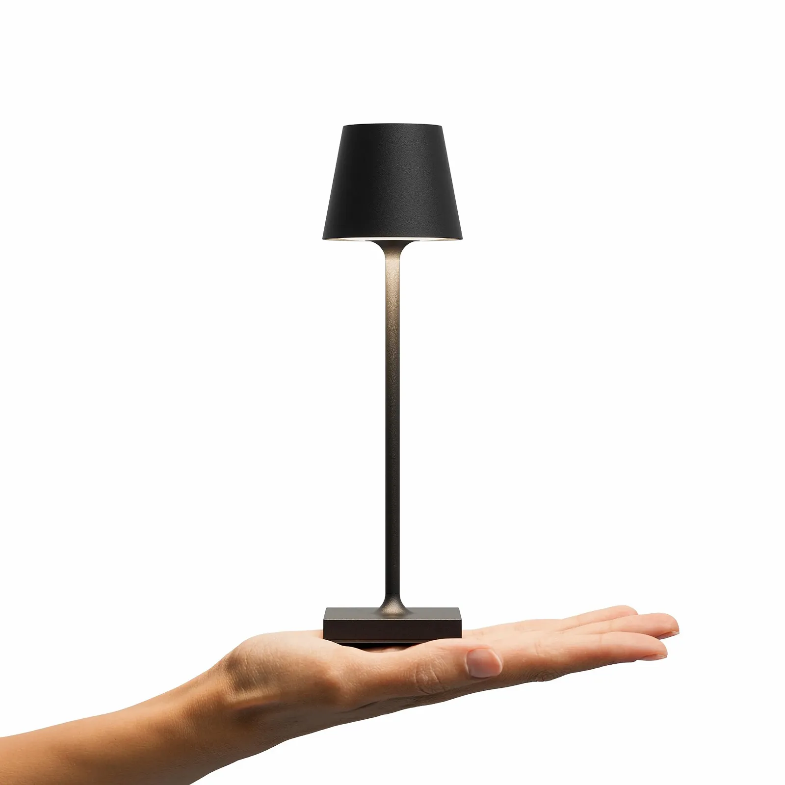 Настільна лампа SIGOR Nuindie 2.0 Mini LED Акумуляторна з регулюванням яскравості Indoor & Outdoor IP54 25 см Night Black, фото №1