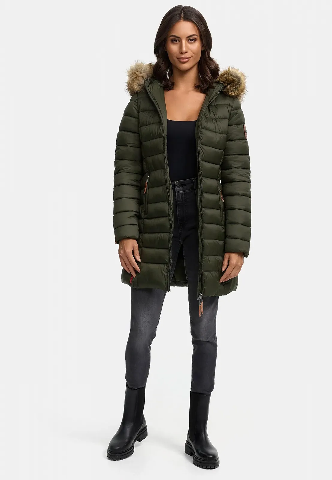 Женское зимнее стеганое пальто Marikoo Rose, фото №9