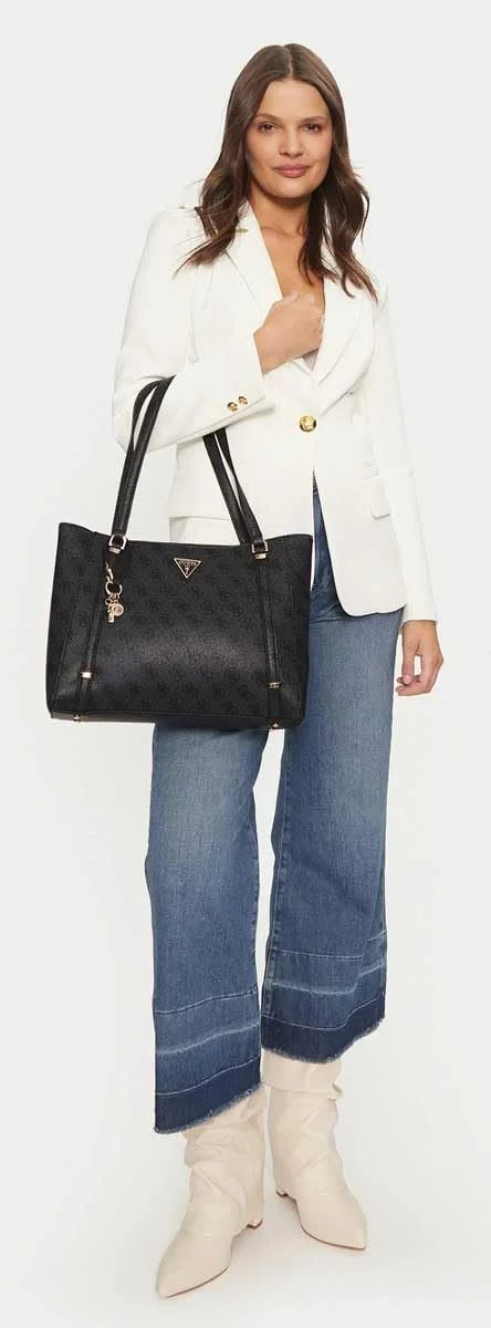 Сумка-тоут GUESS Eco Erica Elite Logo Coal, фото №2 Сумка-тоут GUESS Eco Erica Elite Logo Coal, фото №2