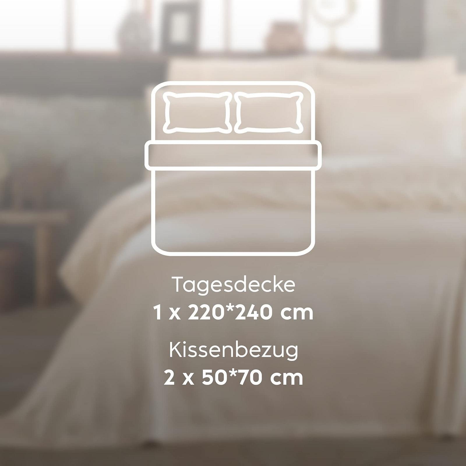 Покривало Elart 220 x 240 см та 50 x 70 см 2 Наволочки Капучино, фото №6 Покривало Elart 220 x 240 см та 50 x 70 см 2 Наволочки Капучино, фото №6