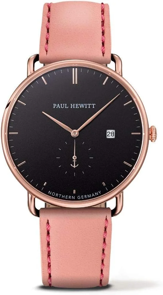 Мужские PAUL HEWITT Grand Atlantic Line Из нержавеющей стали Розовое золото Черный циферблат Дата Секундная стрелка часы, фото №1 Мужские PAUL HEWITT Grand Atlantic Line Из нержавеющей стали Розовое золото Черный циферблат Дата Секундная стрелка часы, фото №1