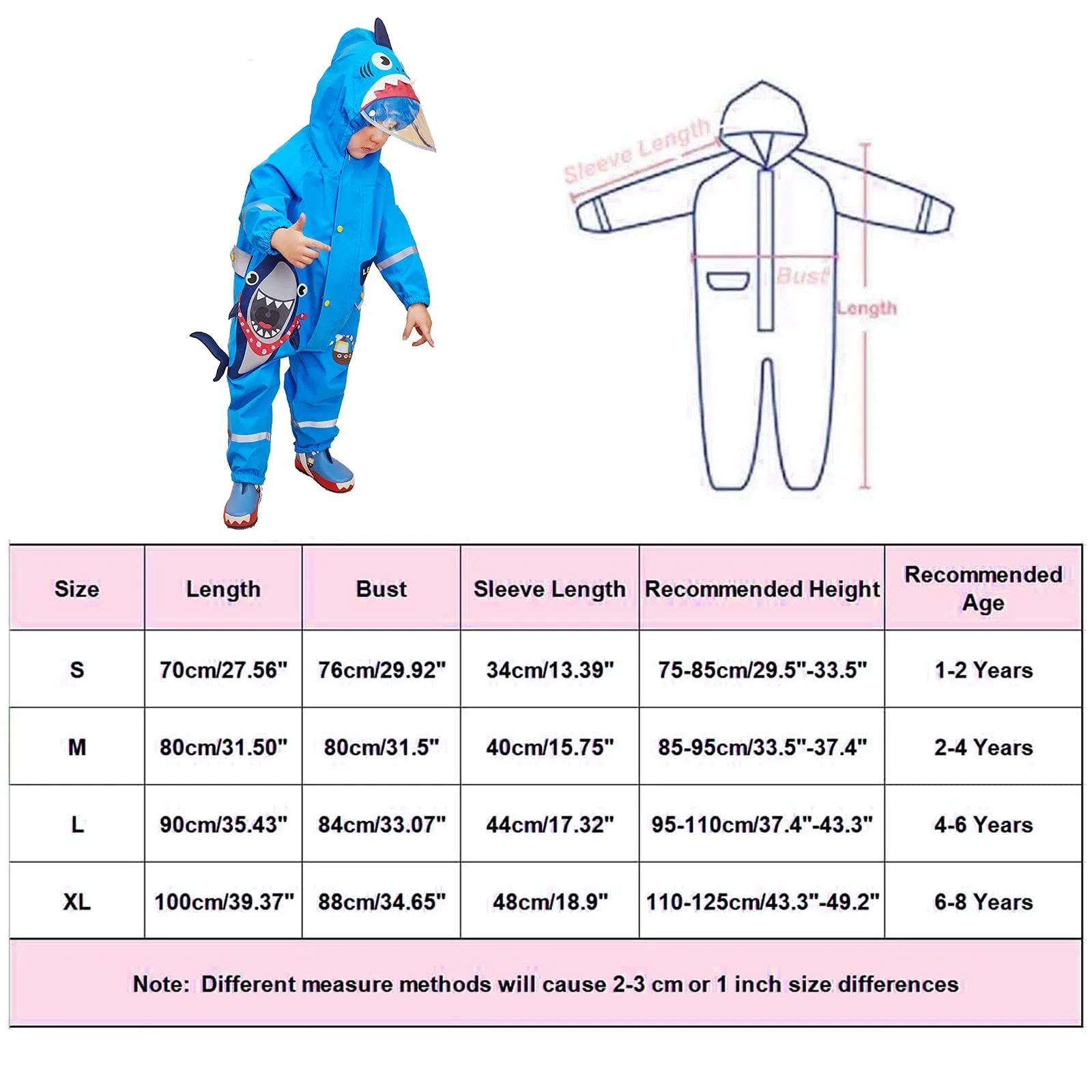 Непромокальний костюм JinBei для і хлопчиків, дитячий дощовий, фото №7
