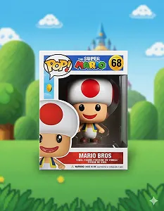 Фігурка Супер Маріо Брос Super Mario Bros Супер Маріо Pop Поп дитяча іграшка 10 см №68 - Фото 1