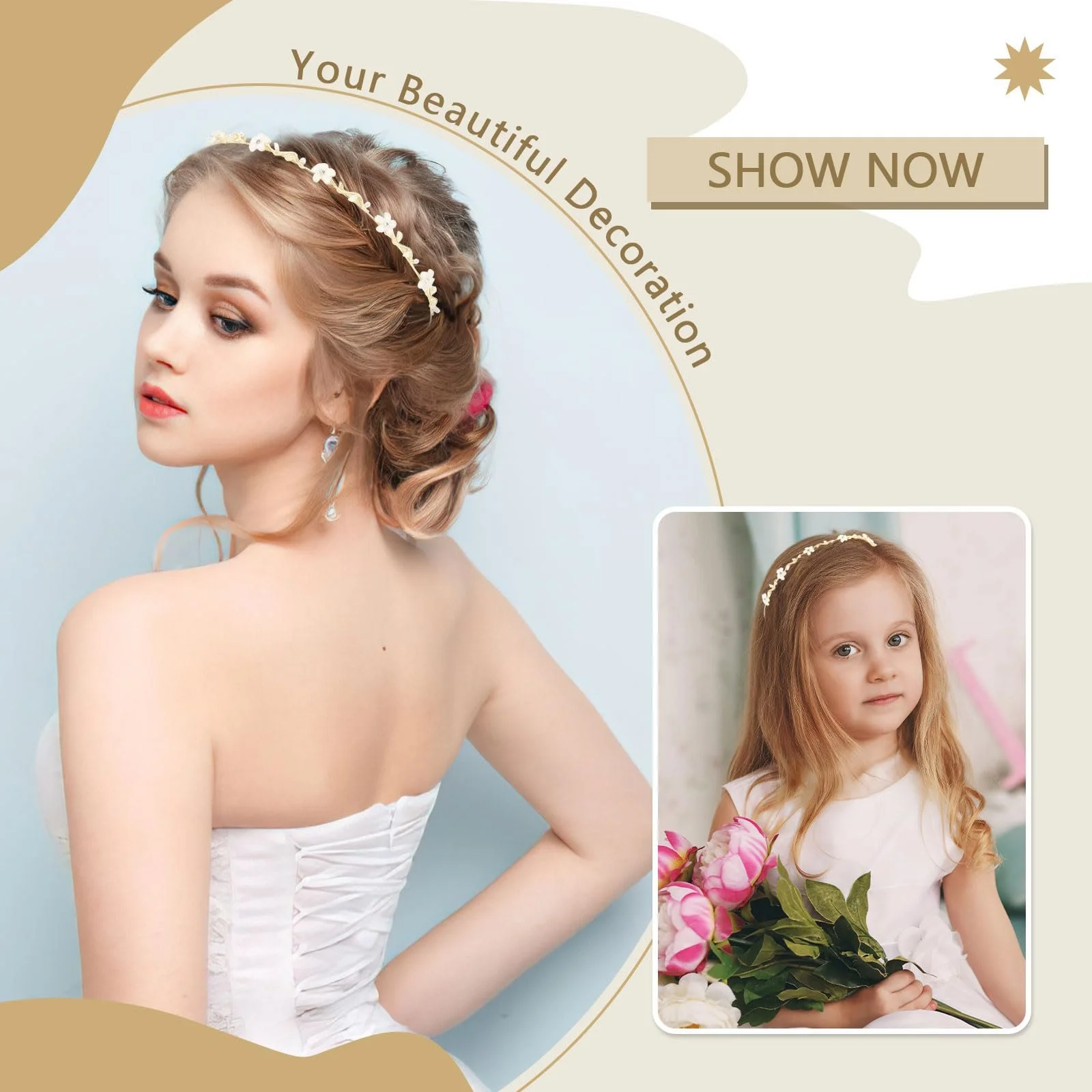Свадебный Обруч для волос Женский, фото №6 Свадебный Обруч для волос Женский, фото №6