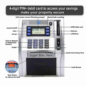 Банкомат-скарбничка Fydun електронний з паролем та LCD-дисплеєм synthetic.ua - Фото 1