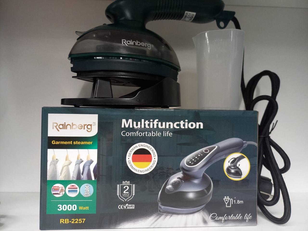 Отпариватель портативный для одежды 3000 Вт дорожный мини утюг сухой и влажной глажки Rainberg RB-2257, фото №6