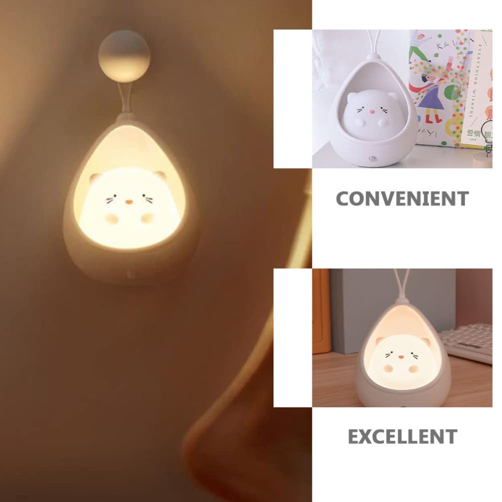 Светильник SOLUSTRE Motion Sensor USB Charging Cabinet Night Light Cartoon LED для девочек детей Белый, фото №2