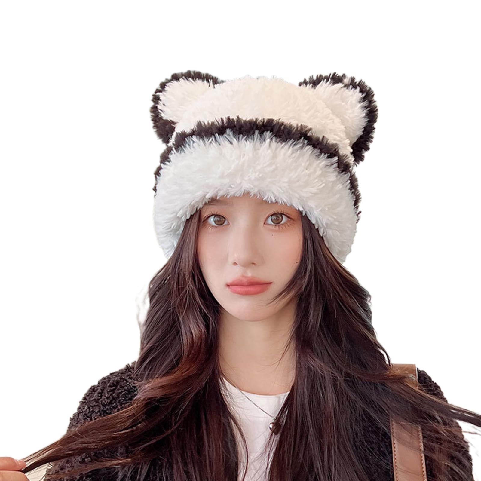 Шапка-ушанка Ldabrye Зимняя С меховыми ушками для девушек Y2K, фото №6 Шапка-ушанка Ldabrye Зимняя С меховыми ушками для девушек Y2K, фото №6